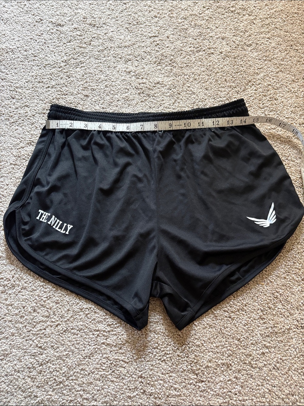 Black athletic shorts